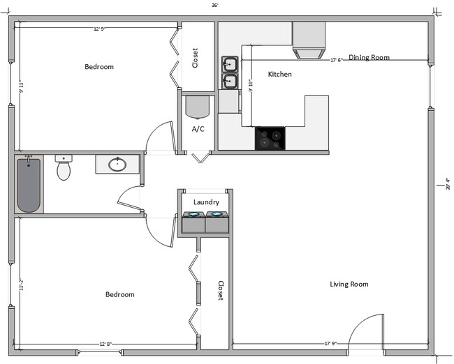 Floorplan - Emerald Run Apartments