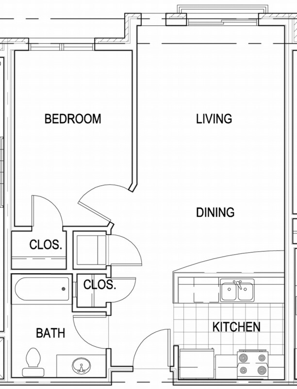 1BR/1BA - Ripley Gardens