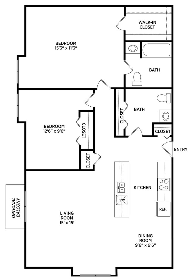 Floorplan - Carriage Hill East Apartments and Townhomes