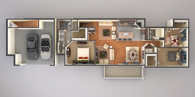 Floorplan - Shadow Crest - Luxury Townhomes