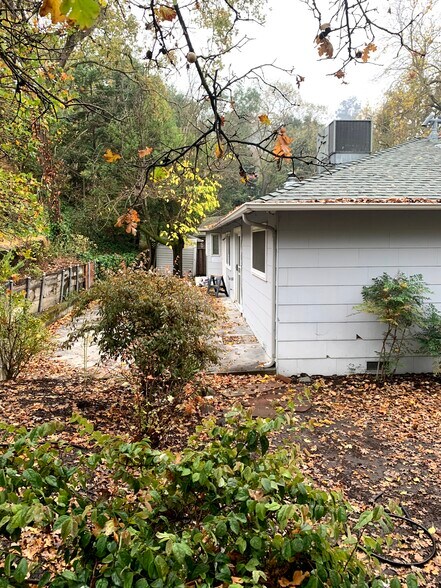 part of back yard and patio - 111 Sequoia Ave