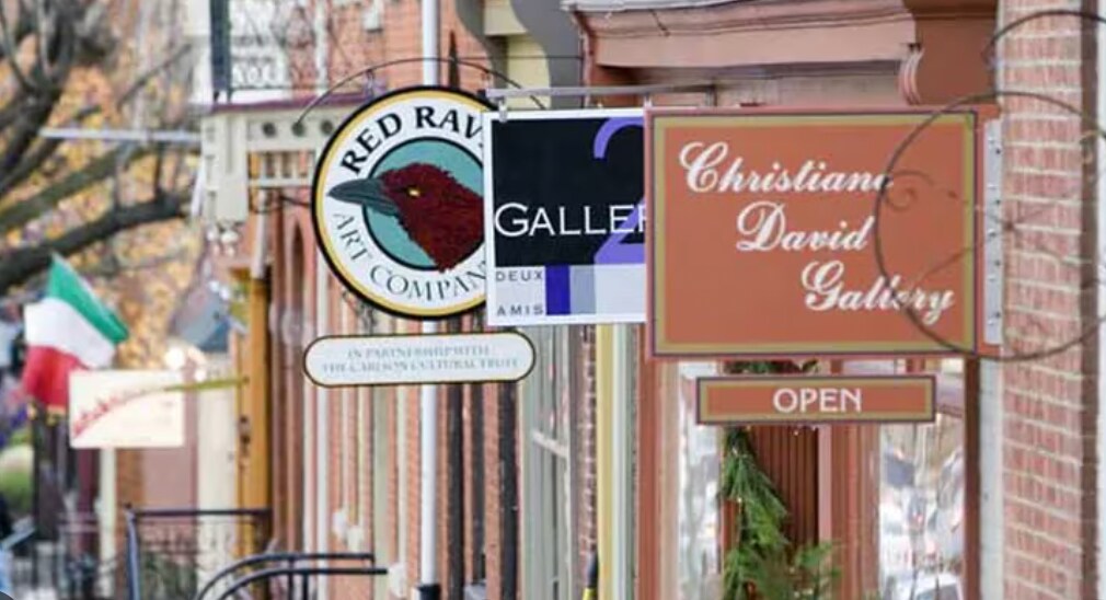 Gallery Row in Lancaster, PA, is a vibrant arts district located on North Prince Street. I - 15 South Lime Street