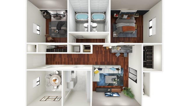 Preston Road 1135 sqft 2B2B -View1.jpg - Prestonwood Hillcrest Apartments