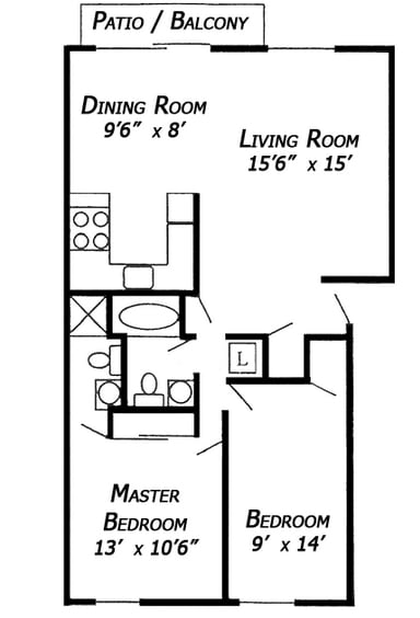 Floorplan - Hancock East Apartments
