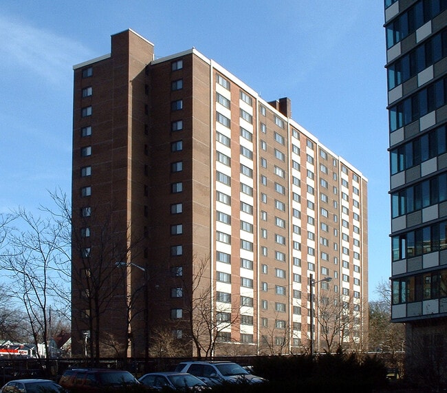 View from the west - The Brookside Apartments