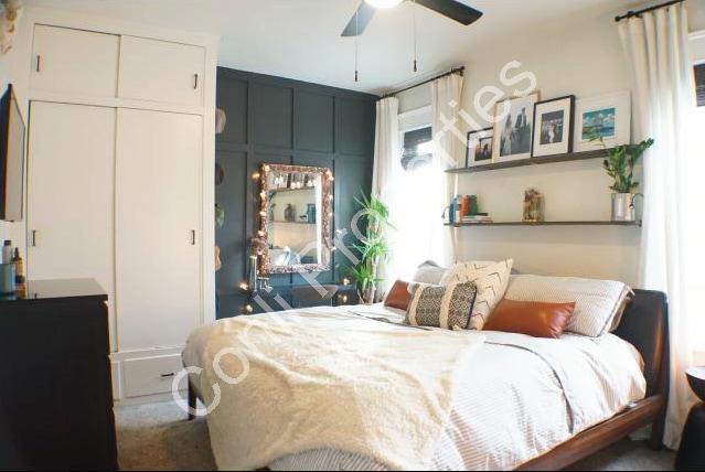 bedroom with ceiling fans - 358 Roosevelt Ave