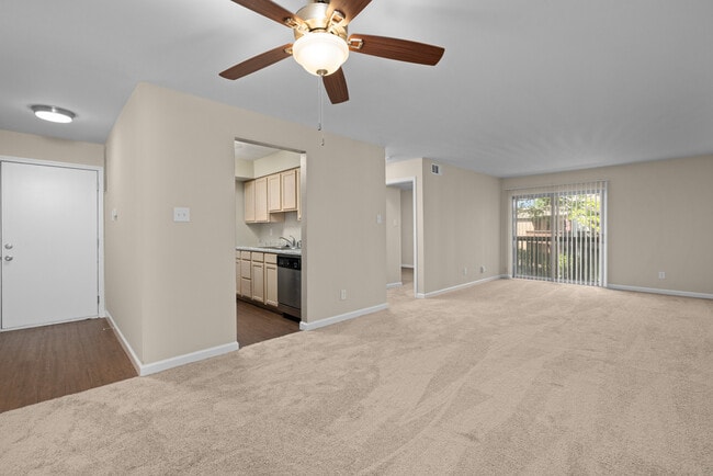 Deerfield Apartments | One Bedroom Remodel |Living Space - Deerfield Apartments