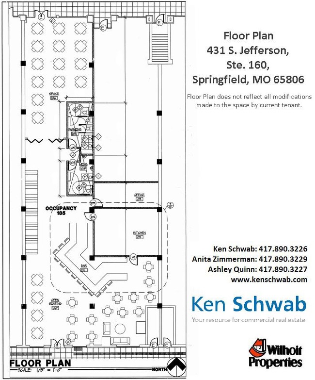 Floor Plan Suite 160 - Wilhoit Plaza Lofts