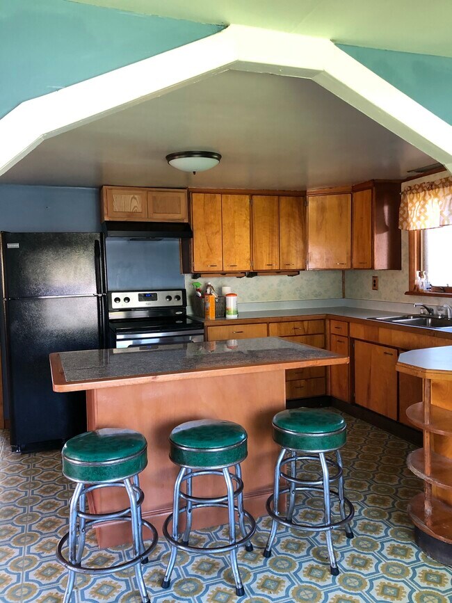 Kitchen and island - 3923 County Route 57