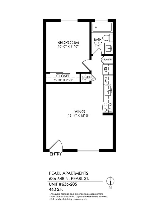 Floorplan - Pearl Apartments