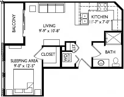 Floorplan - Hoff Mall and Hoff Apartments