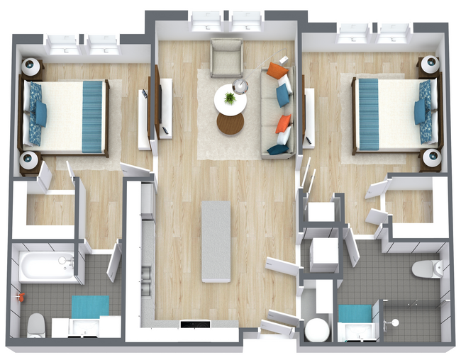 Warley Park B1 - Level 1 - 3D Floor Plan.png - Warley Park