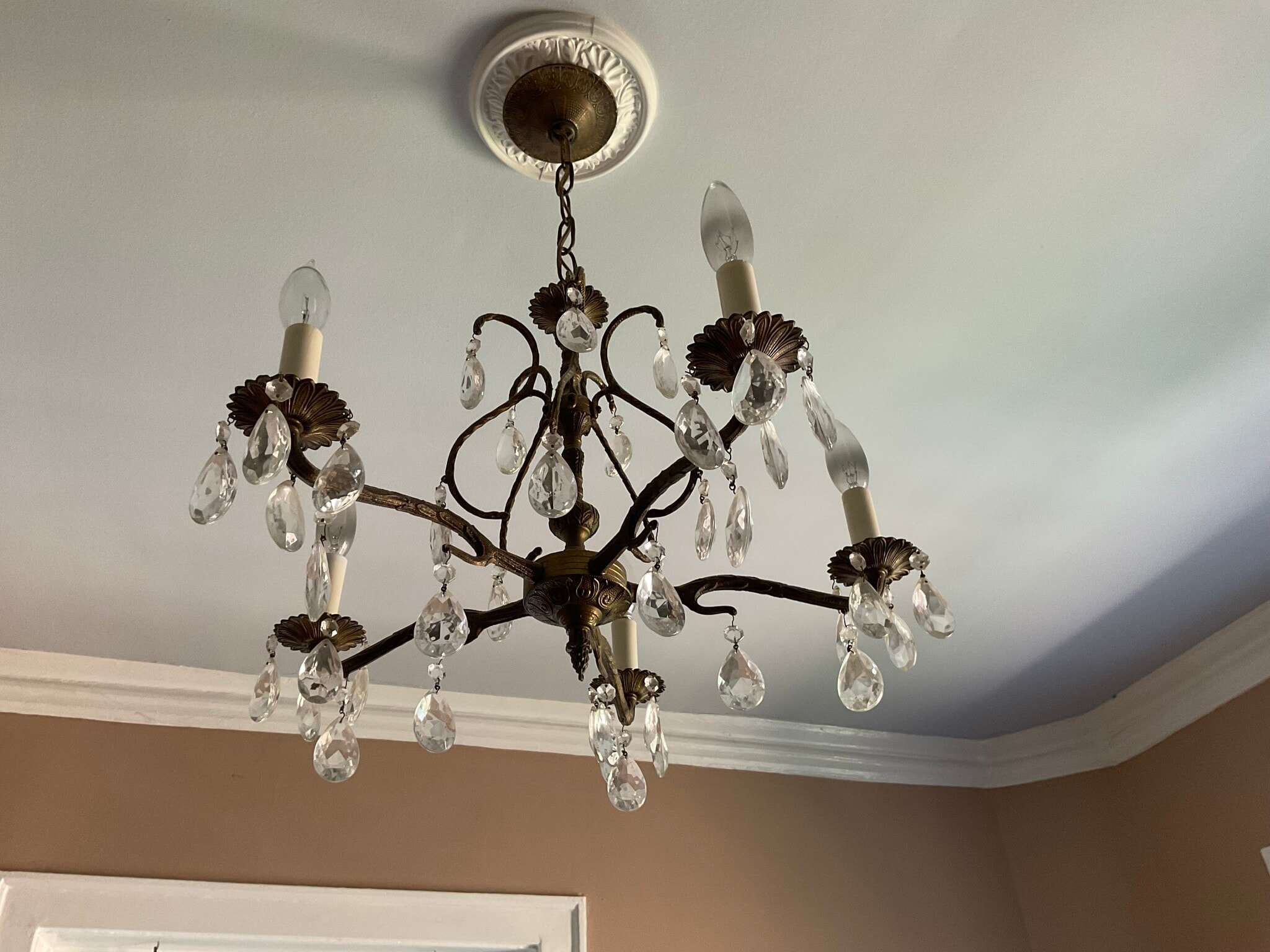 Office chandelier provides beautiful dimmable lighting - 825 Forest Ave