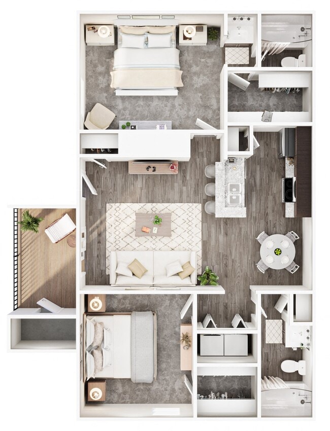Floorplan - Hillcrest Apartments