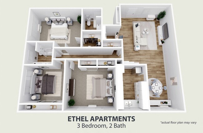 Floorplan - Ethel Avenue Apartments