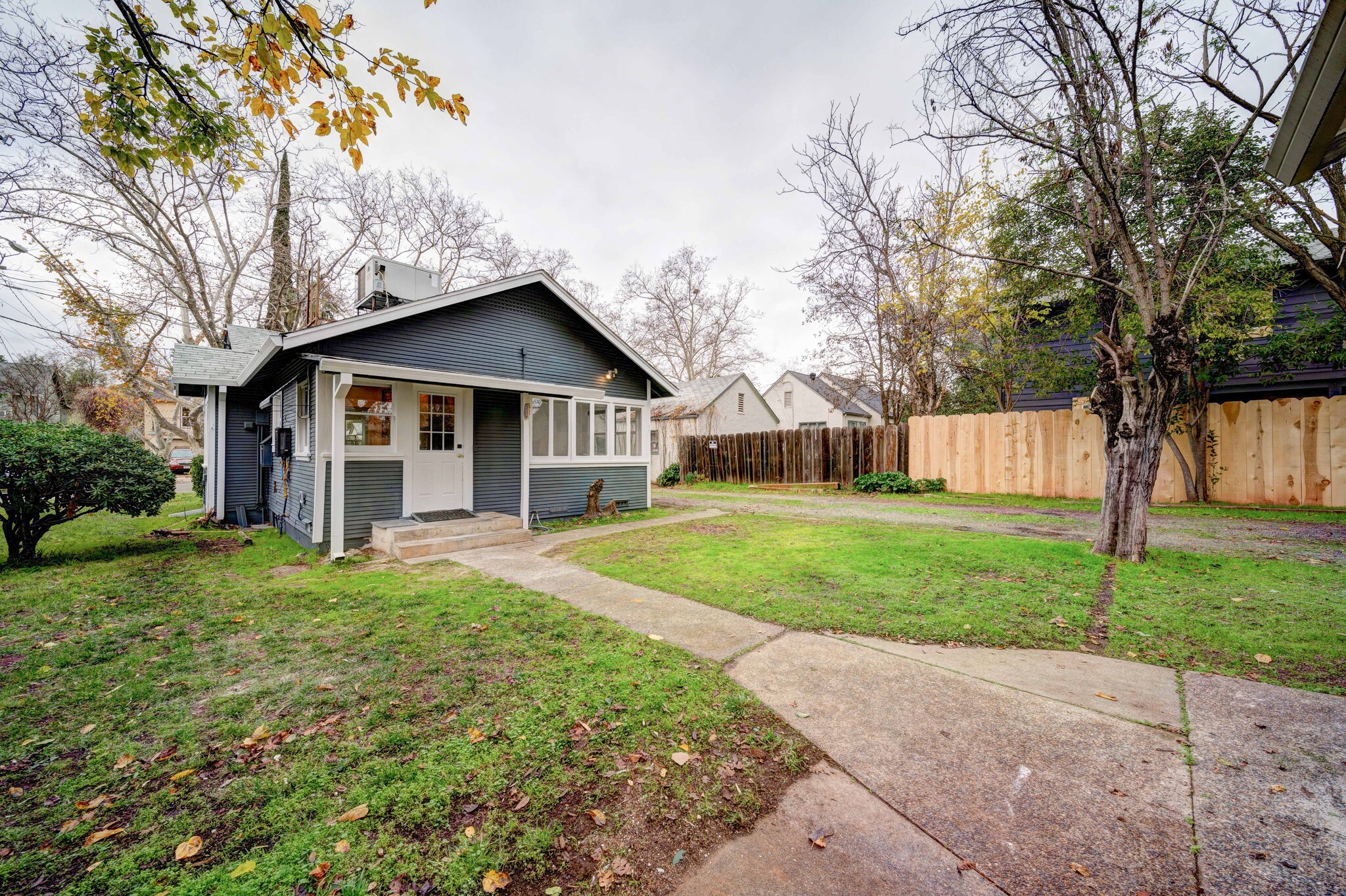 back porch and entrance from off street parking - 1229 Orange Ave