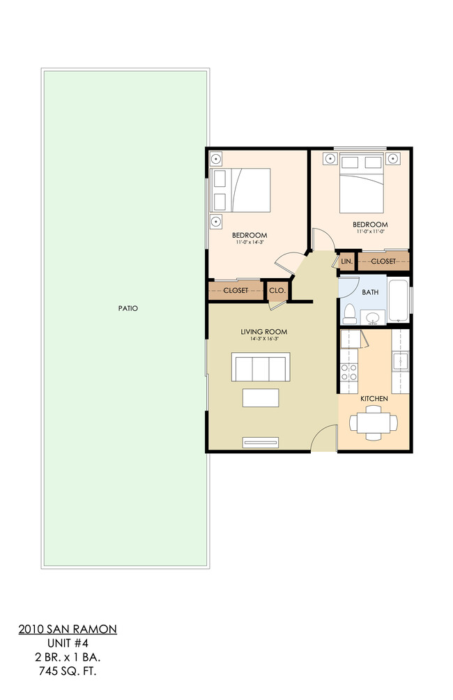 Floorplan - 2010 San Ramon Apartments