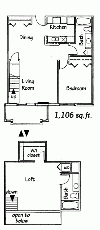 2 Bedroom Loft - Kearney Meadows Apartments