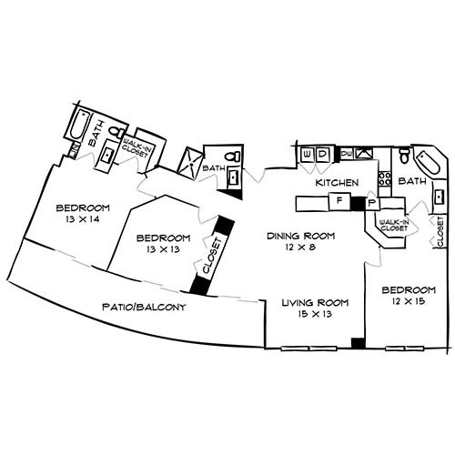 Floorplan - Flamingo South Beach