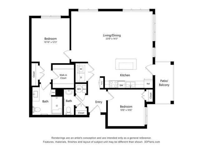 Floorplan - Grayson Ridge 55+ Apartments