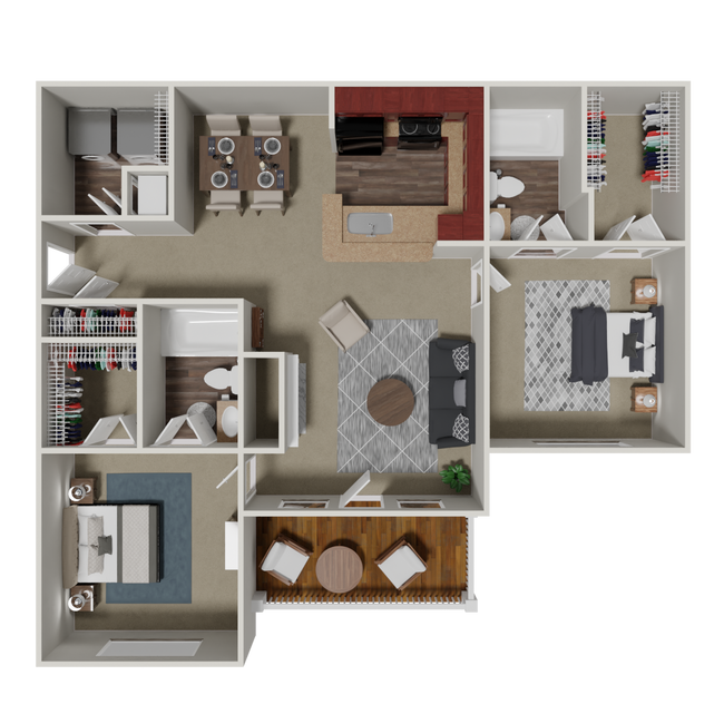 Floorplan - Crestmark Apartment Homes