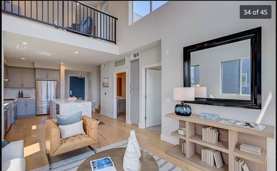 view of loft and kitchen - 1920 S Pacific Coast Hwy