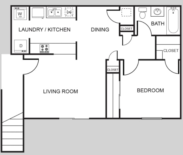 1BR/1BA - Prairie Commons - 55+ Senior Apartments