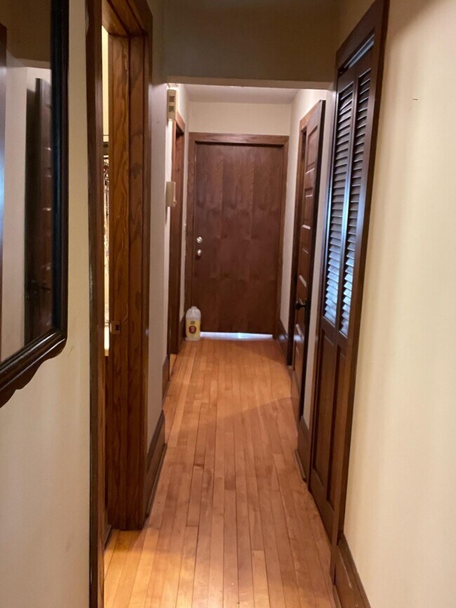 hallway to bedrooms, bathroom, pantry and hall closet - 373 Maple St