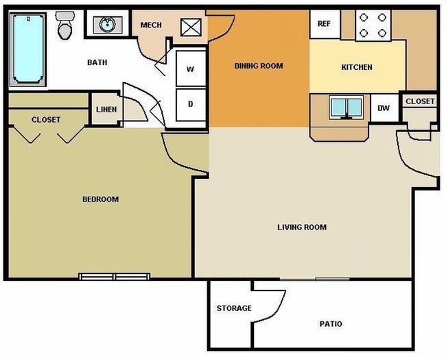 1BR/1BA - Orchard Manor Apartments
