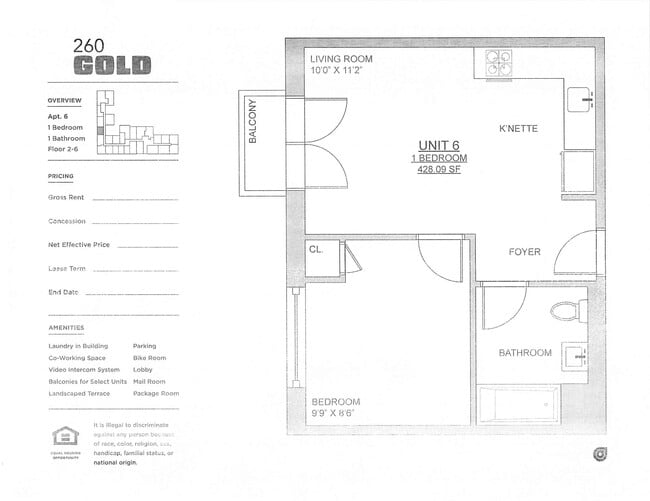 Floorplan - 260 Gold