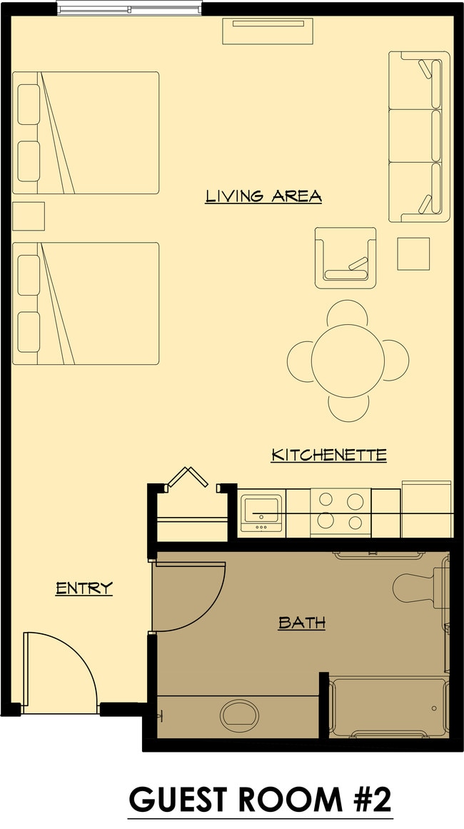 Guest Suite Floorplan - Stone West Village Phase 1 & 2