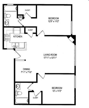 2BR/2BA - Waterstone Media Center