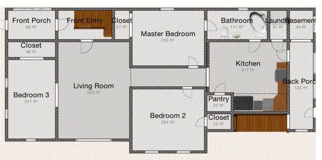 Layout of the Unit - 3517 19th Ave S