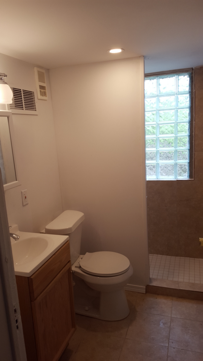 Newly remodeled bathroom with walk in shower. - 509 West End Ave.