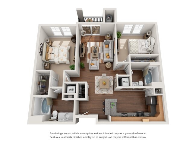 Floorplan - The Tuscany Apartments