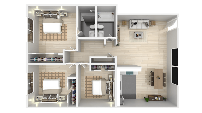 Floorplan - The Arches Apartments