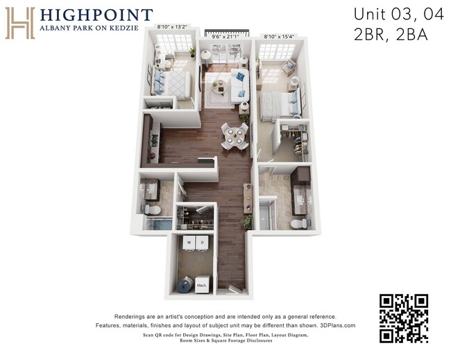 Floorplan - HIGHPOINT Albany Park on Kedzie