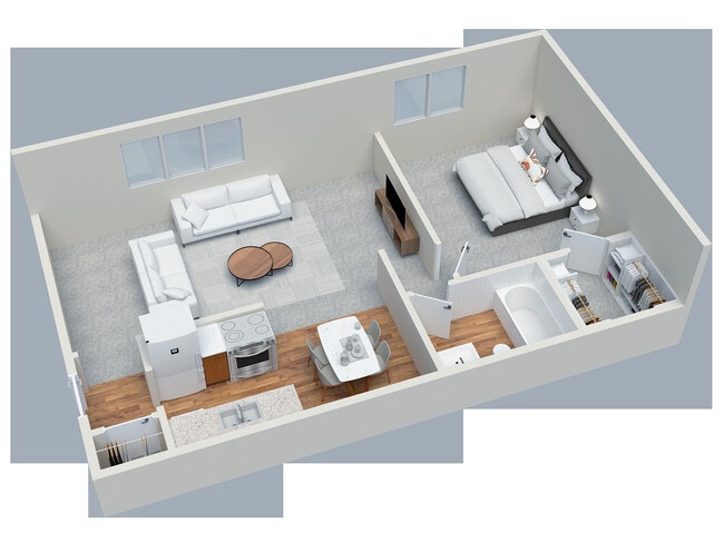 1BD 1 BA Standard - Kerrybrook Apartments