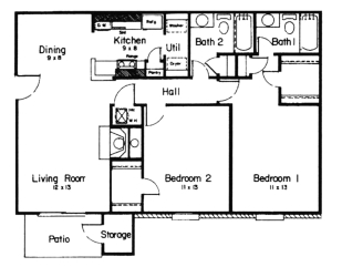 2BR/2BA - The Emory