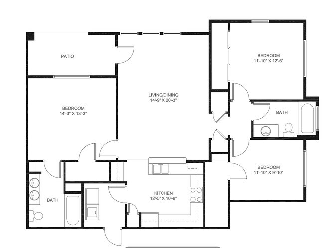 3BR/2BA - Prescott Apartments