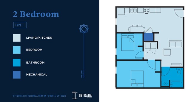 Floorplan - Intrada Westside Apartments
