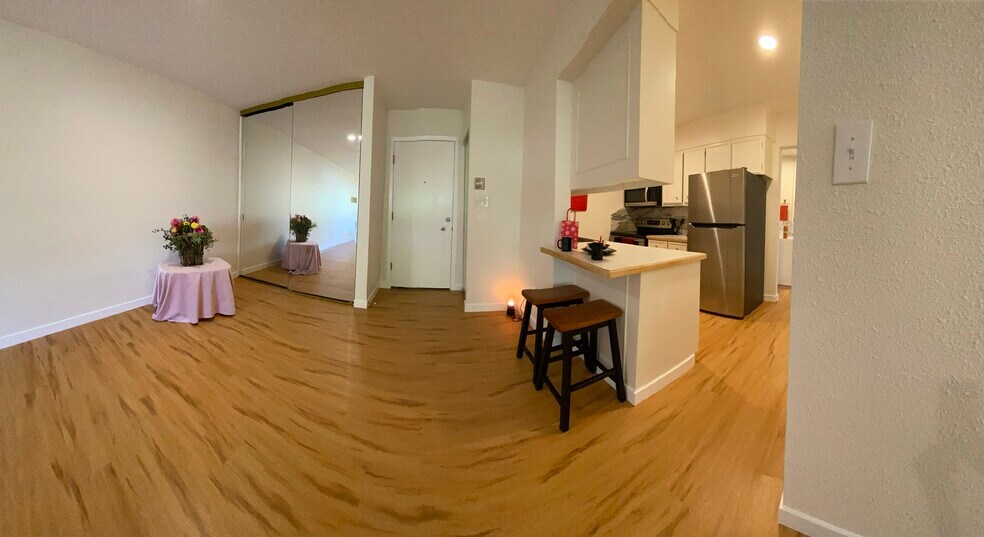 Front entrance to apartment and kitchen - 2227 Canyon Blvd