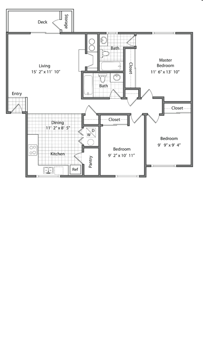 3BR/2BA - Emerson Apartments