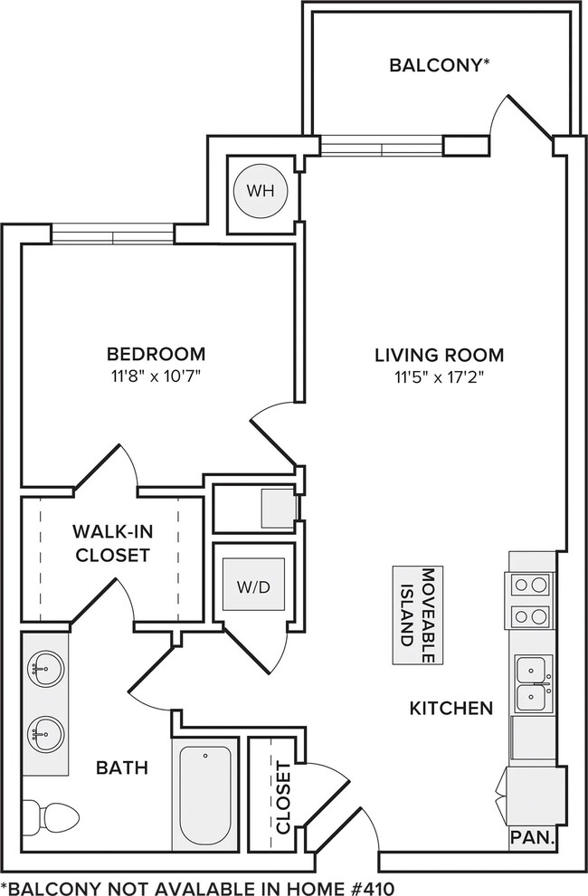 A02 *Note: Balcony not available in home #410. - Modera New Rochelle