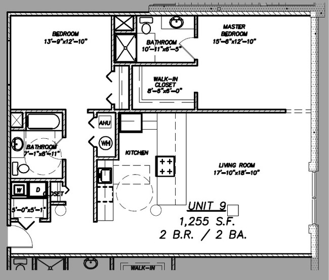 Floor Plan - Condo 509 - Lofts at Kalamazoo City Centre