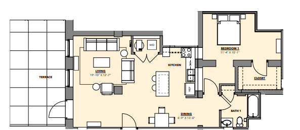 Floorplan - Hawthorne Apartments