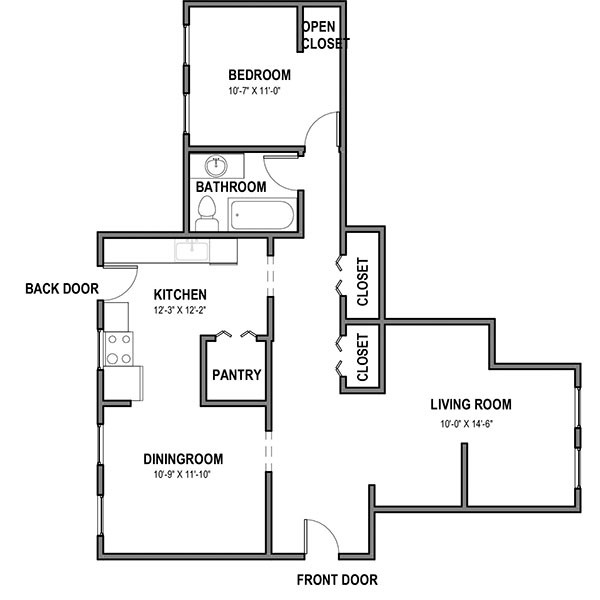 Floorplan - 5610 Elmer Street