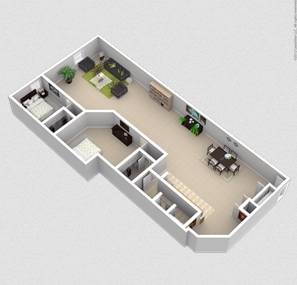 2BR/1BA - Mitchell Wagon Lofts