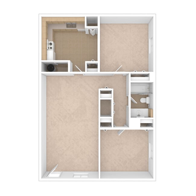 Two Bedroom - 900 sq. ft. - Beechwood Terrace - Beechwood & Beechwood Terrace Apartments