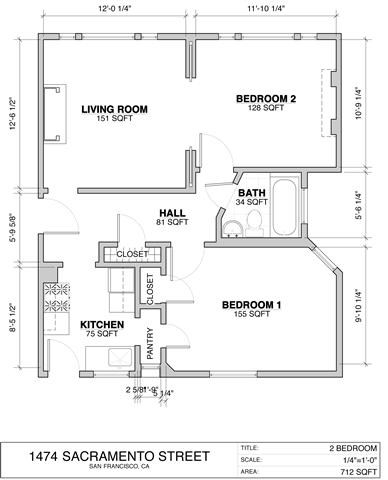 2BR/1BA - 1474 Sacramento